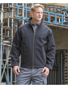 R-R455M-Mens Treble Stitch Softshell Jacket 2